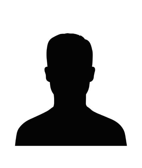 Schwarze Silhouette einer männlichen Person ohne erkennbare Merkmale.