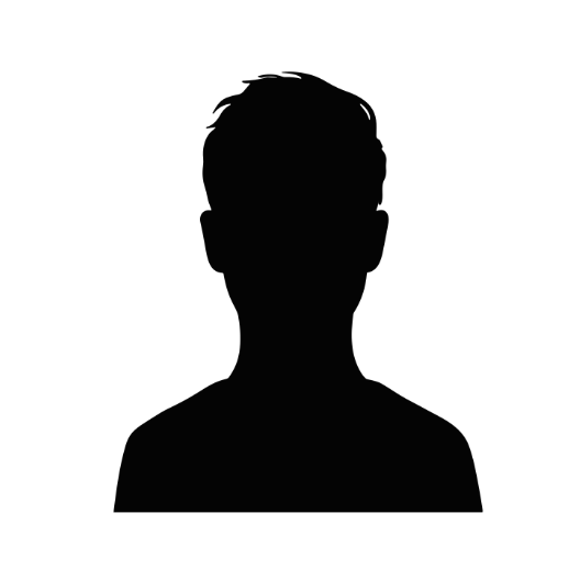 Silhouette eines männlichen Kopfes ohne erkennbare Gesichtszüge.